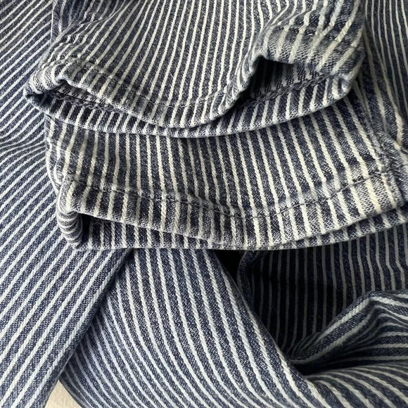 Madewell Women's 9" Mid-Rise Skinny Jeans Size 25 in Blue White Piper Stripe EUC - Picture 4 of 11